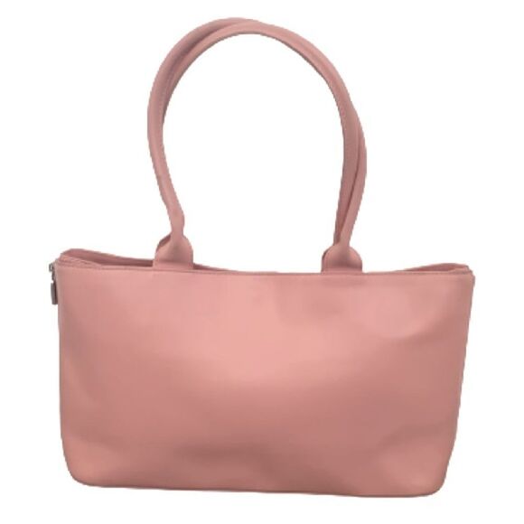 Furla Blush Side Zipper Expanding Leather Tote Satchel Bag Handbag Pink Leather - Picture 1 of 12